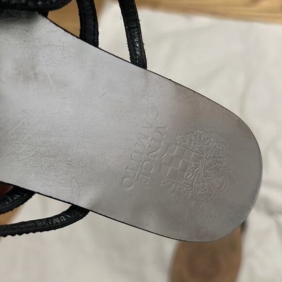 VINCE CAMUTO BLACK‎ RHINESTONE SANDALS SIZE 8 - Picture 5 of 6